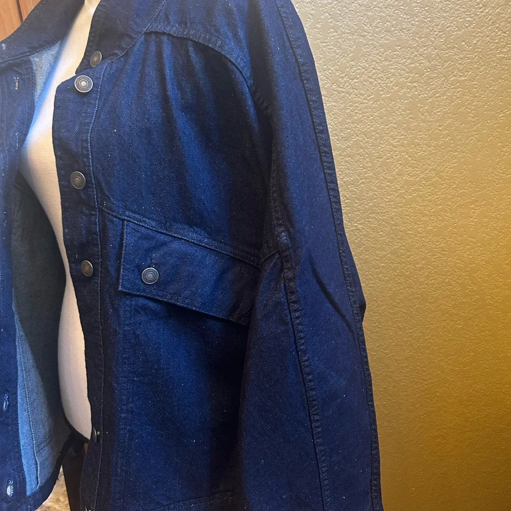 We The Free Dark Blue Jean Jacket - Picture 6 of 13